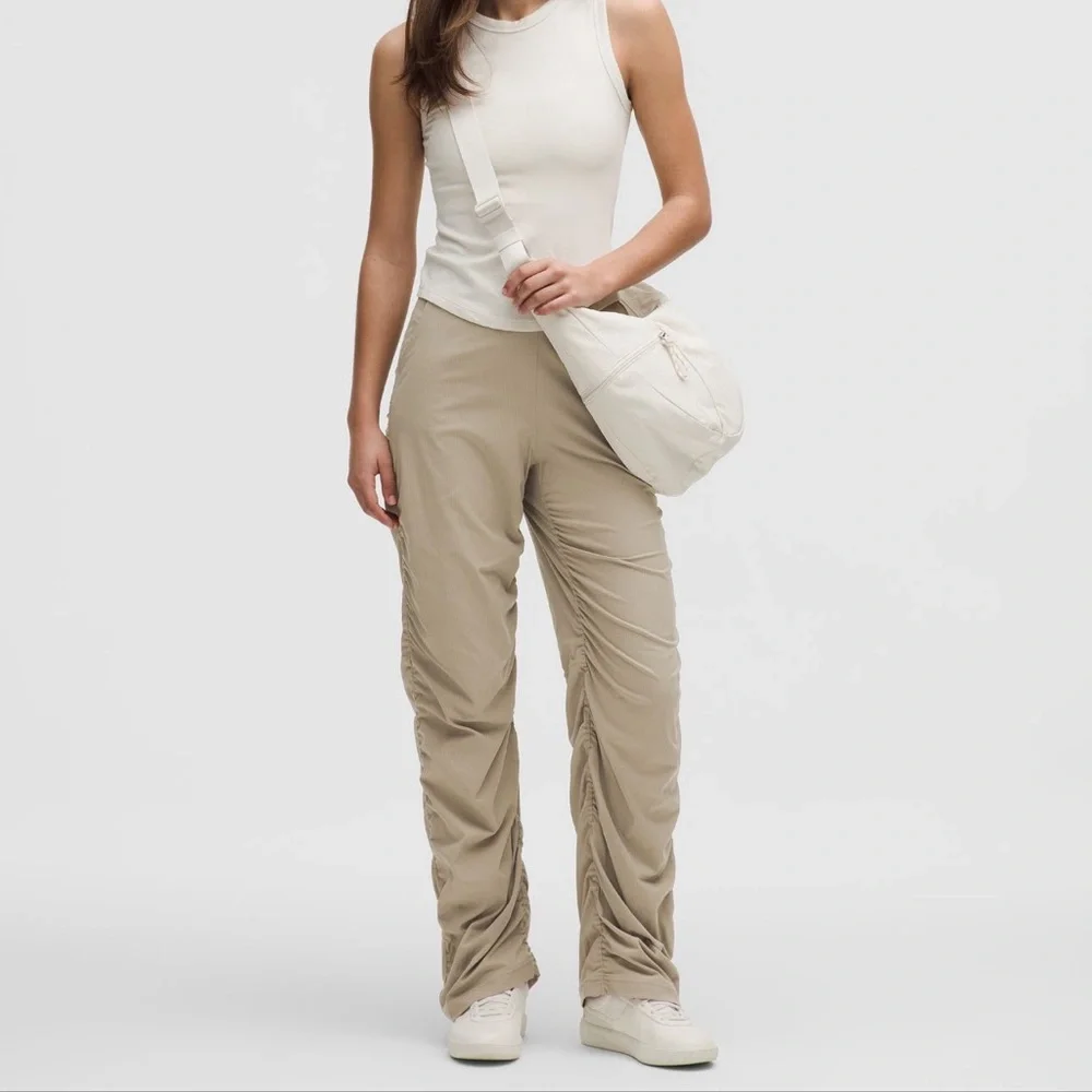 NWT Lululemon Dance Studio Slim-Fit High-Rise Flared Pant Sheer Oak - Picture 1 of 6